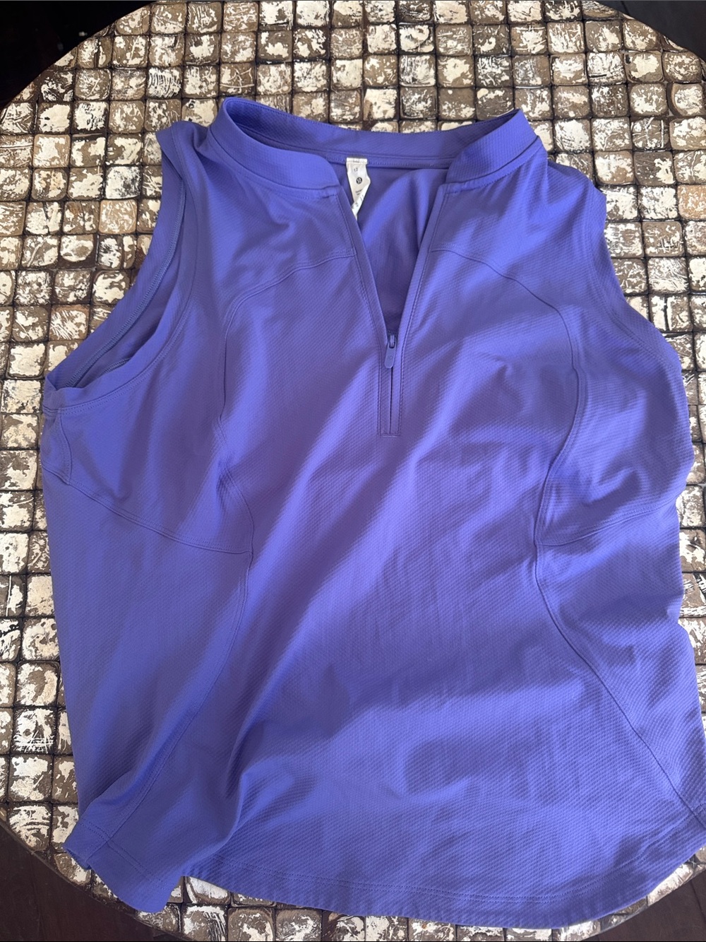 lululemon athletica Sleeveless Zip-Front Tank Top - Purple